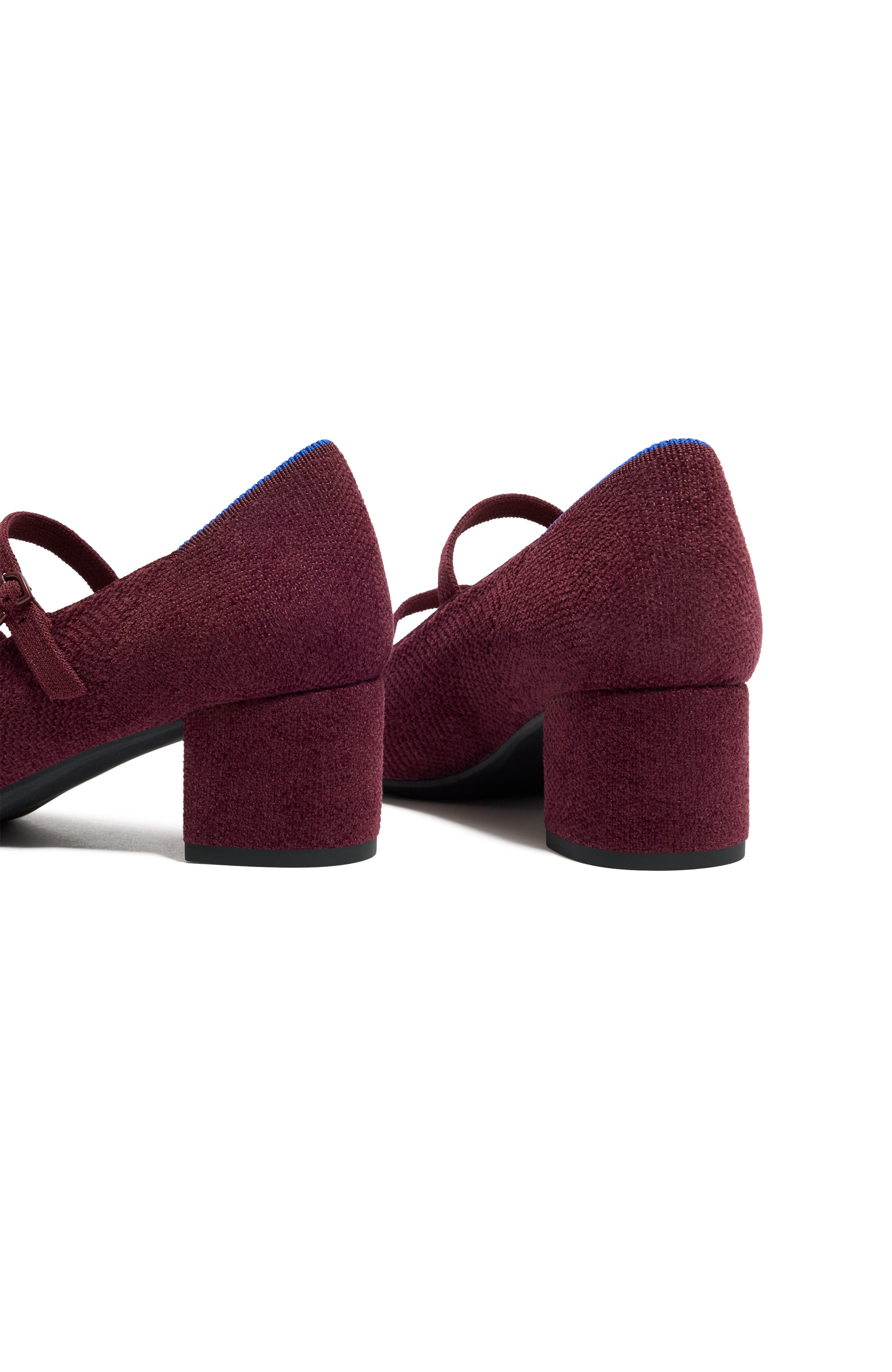 Rothy
s The ReVelvet Double Buckle Mary Jane Heel, Alternate, color, Revelvet Black