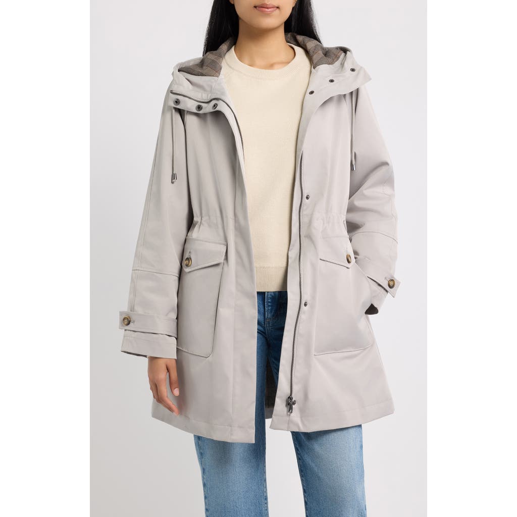 Bernardo Anorak Raincoat In Ash Grey