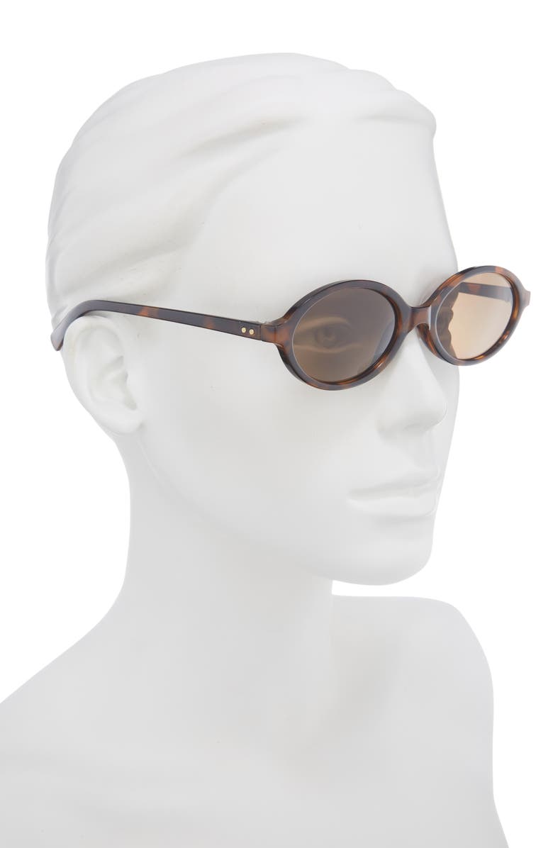 BP. Retro Oval Sunglasses, Alternate, color, Tortoise