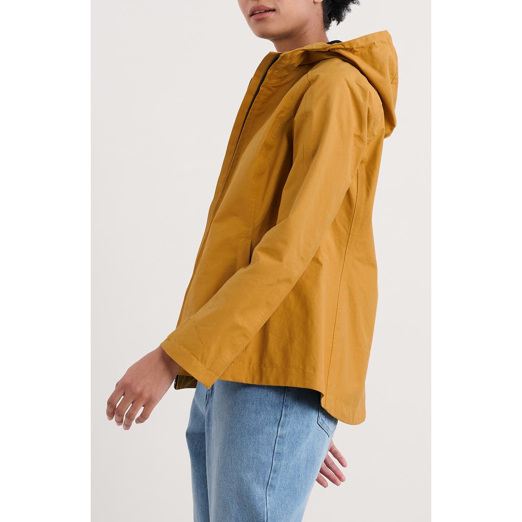 Seasalt Cornwall Waterway Hooded Waterproof Jacket In Yellow