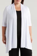 24seven Comfort Apparel Open Front Long Cardigan