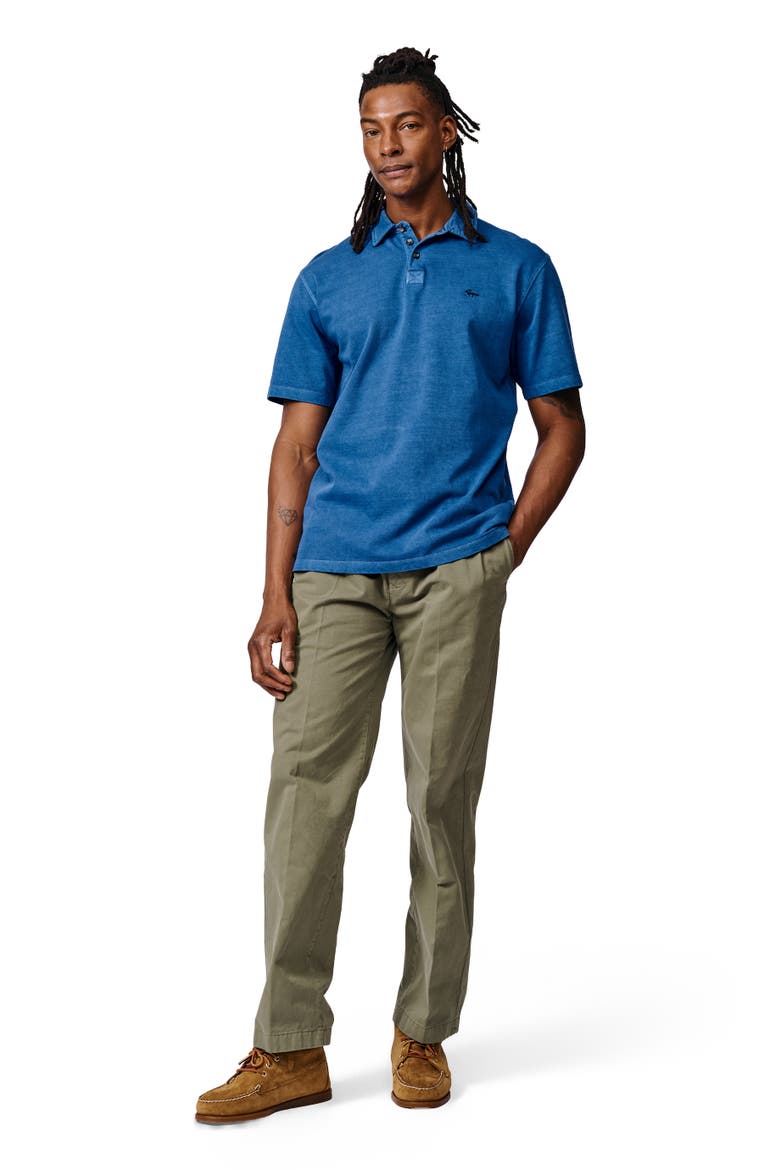 Arkwright Heavyweight Jersey Polo, Alternate, color, Cobalt