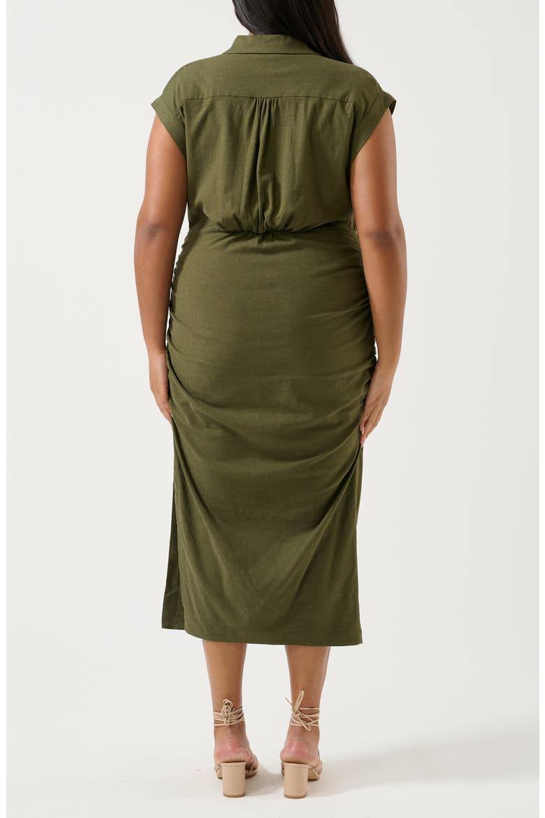 Desert Whisperer Midi Dress, Alternate, color, OLIVE