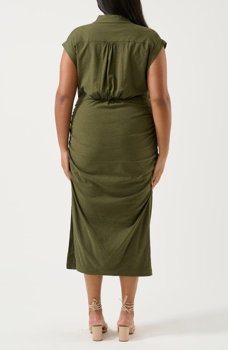 Estelle Desert Whisperer Midi Dress, Alternate, color, Olive