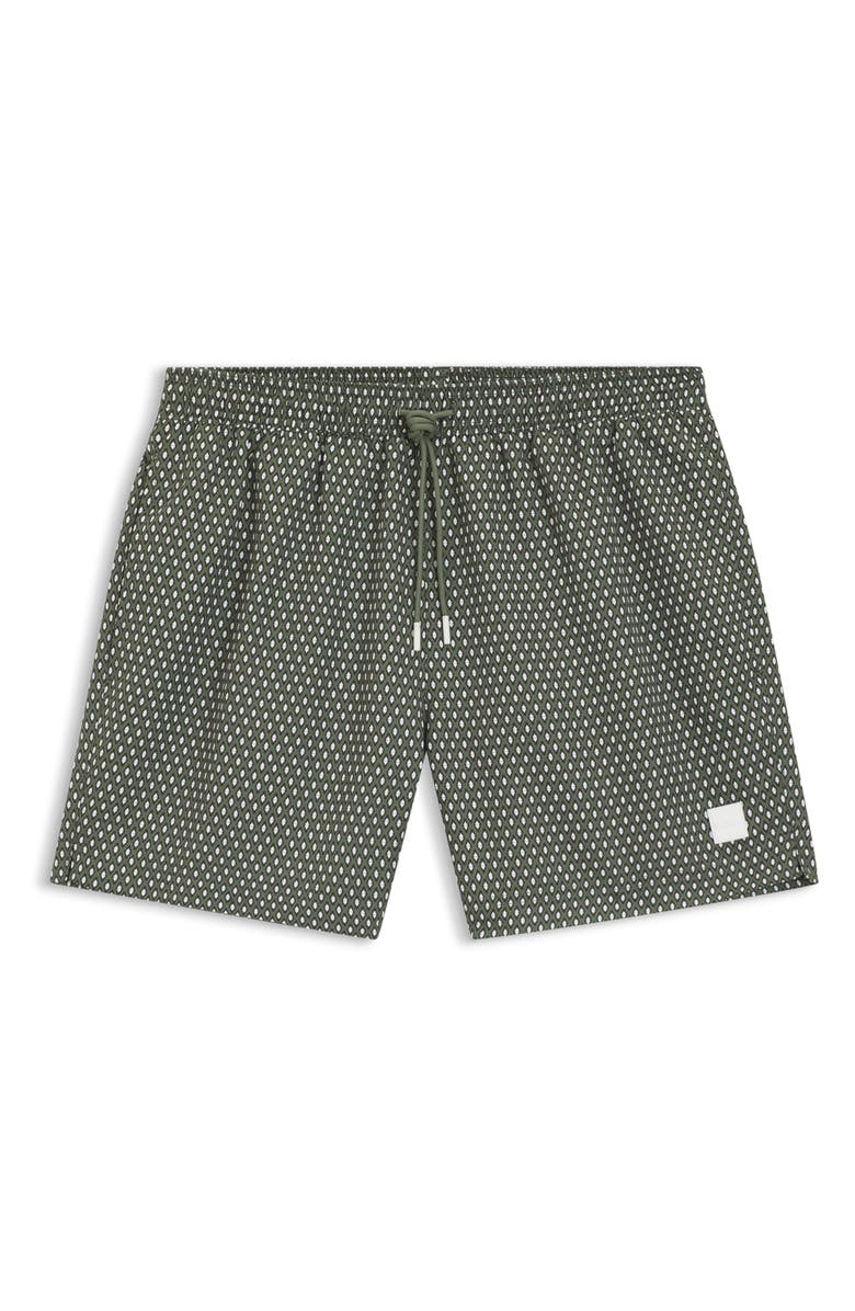 BOSS Vibe Swim Trunks, Alternate, color, Open Green