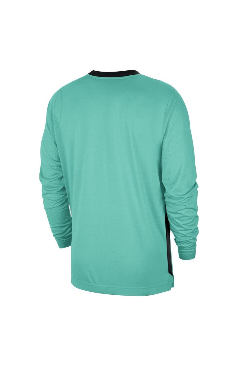 Jordan Brand Men's Jordan Brand Mint Charlotte Hornets 2024/25 City Edition Authentic Pregame Performance Long Sleeve Shooting T-Shirt, Alternate, color, 
