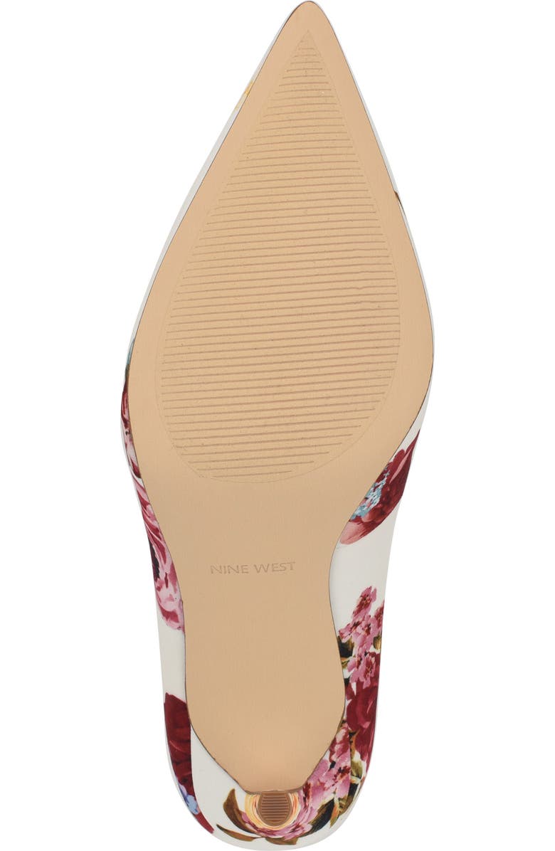 Nine West Fresh Pointed Toe Pump, Alternate, color, White Floral