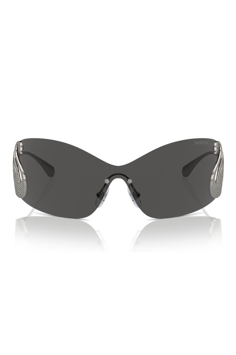34mm Irregular Sunglasses, Main, color, GUNMETAL