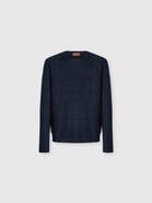 Missoni Crew-neck Wool And Cotton Pullover With Tone-on-tone Zigzag Pattern