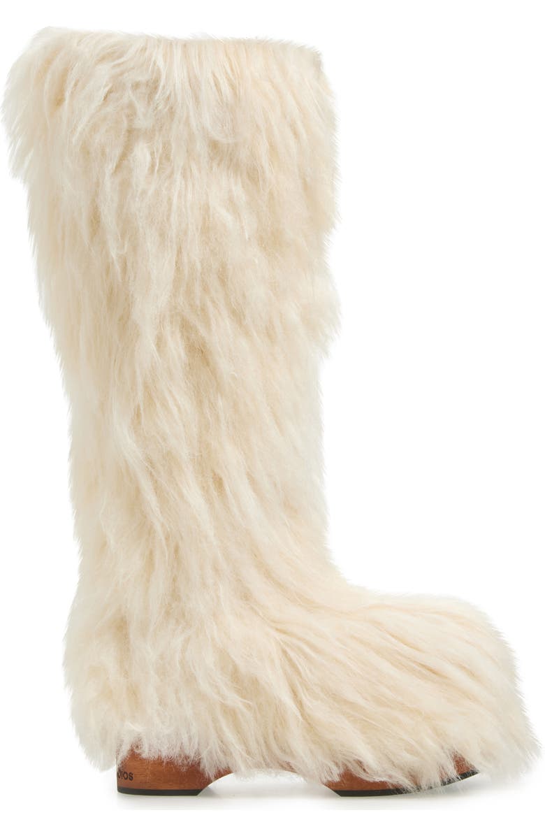 Acne Studios Furry Clog Boot, Alternate, color,