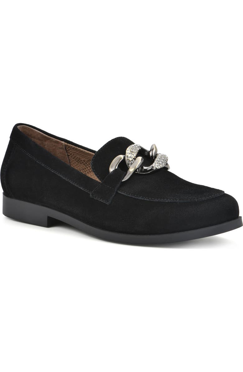White Mountain Footwear Casavas Embellished Chain Loafer, Main, color,