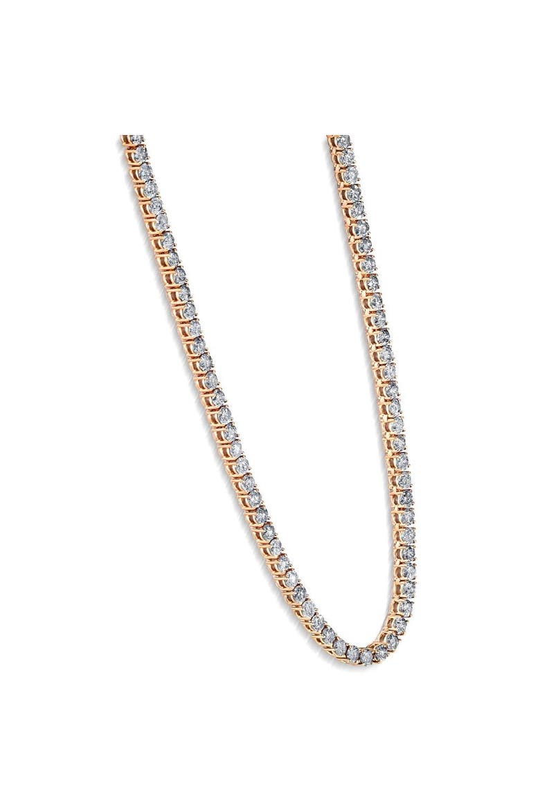 23Ct Diamond Tennis Necklace 14K Gold 18" Lab Grown, Alternate, color, 14k Yellow Gold