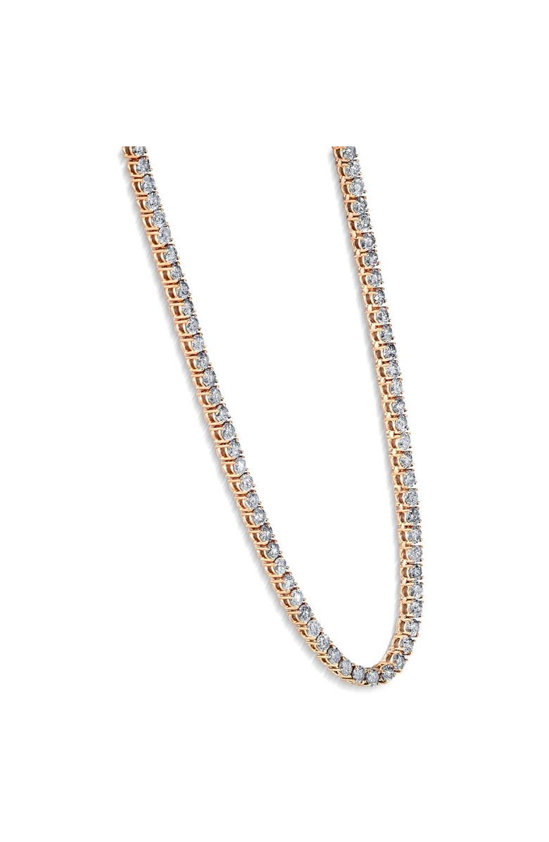 Bliss Diamond 23Ct Diamond Tennis Necklace 14K Gold 18" Lab Grown, Alternate, color, 14K Yellow Gold