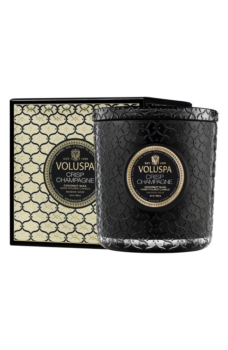 Voluspa Crisp Champagne Boxed Luxe Candle, Main, color, 