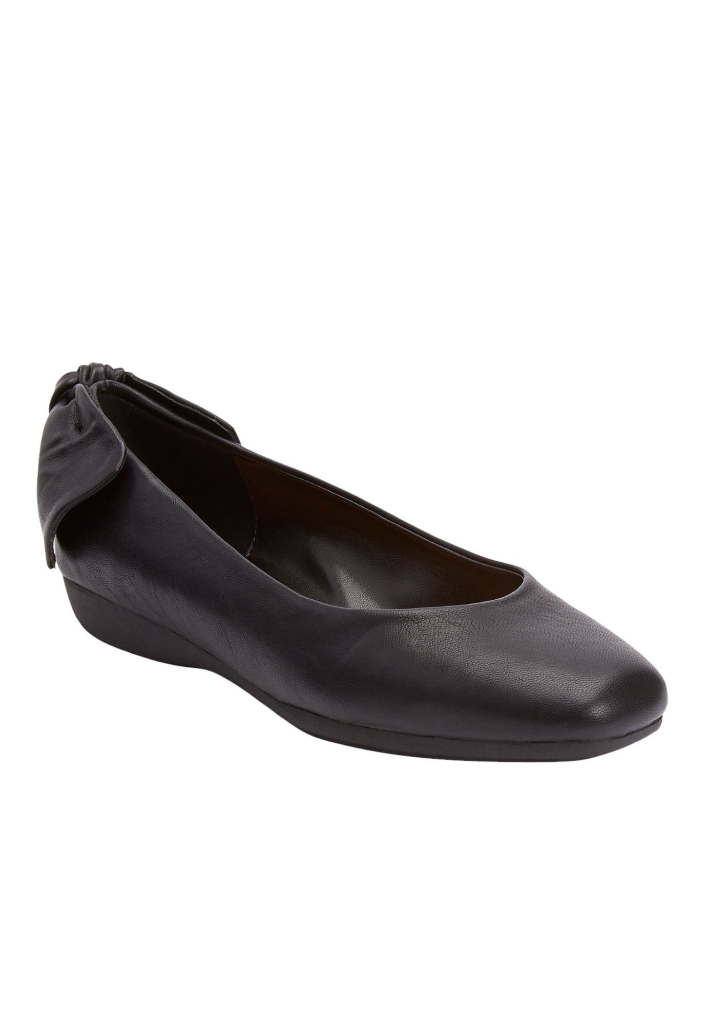 Comfortview The Delia Slip On Flat, Main, color, Black
