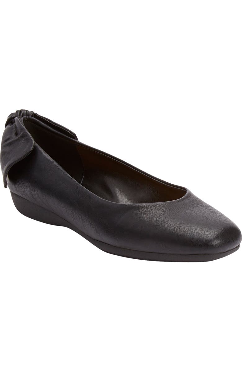 Comfortview The Delia Slip On Flat, Main, color, Black