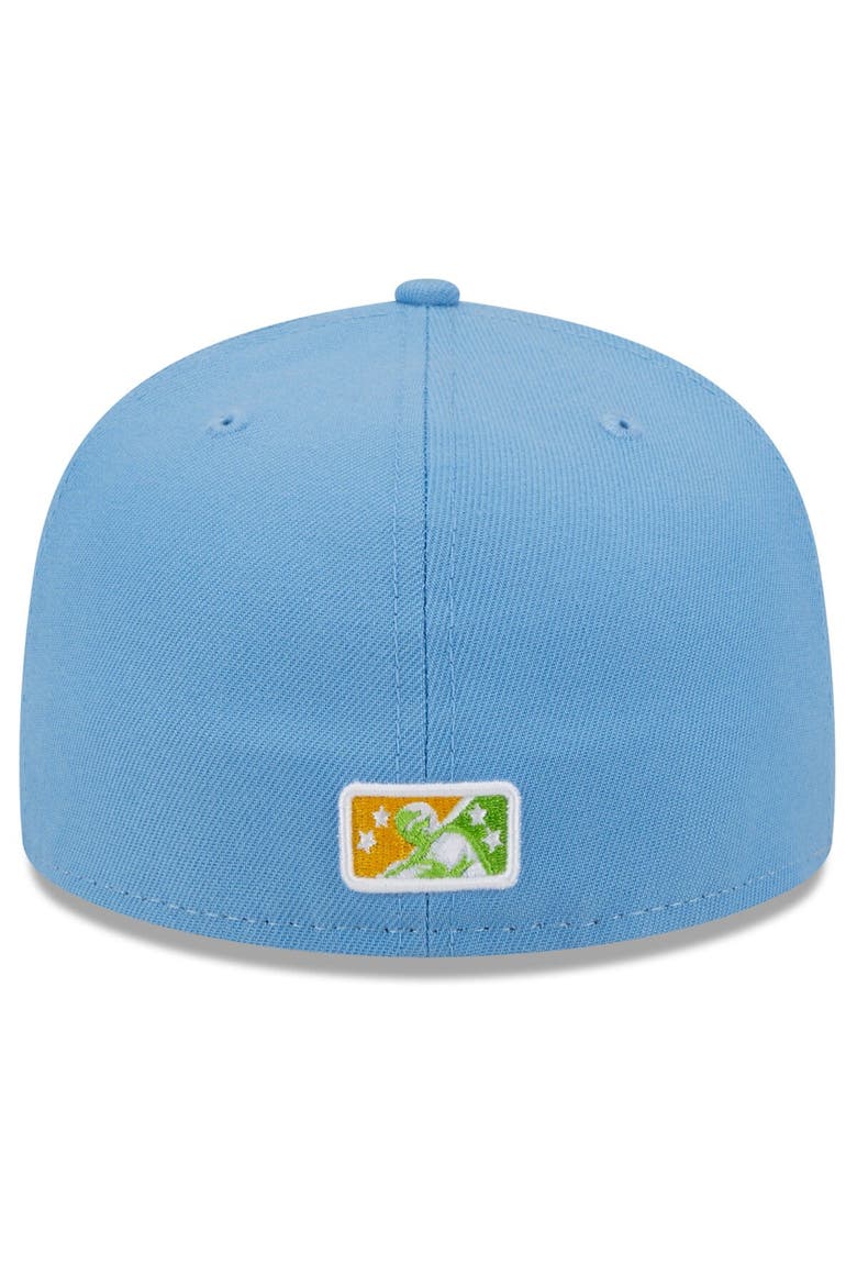 Men's New Era White Winston-Salem Dash Theme Nights Shags  59FIFTY Fitted Hat, Alternate, color, White