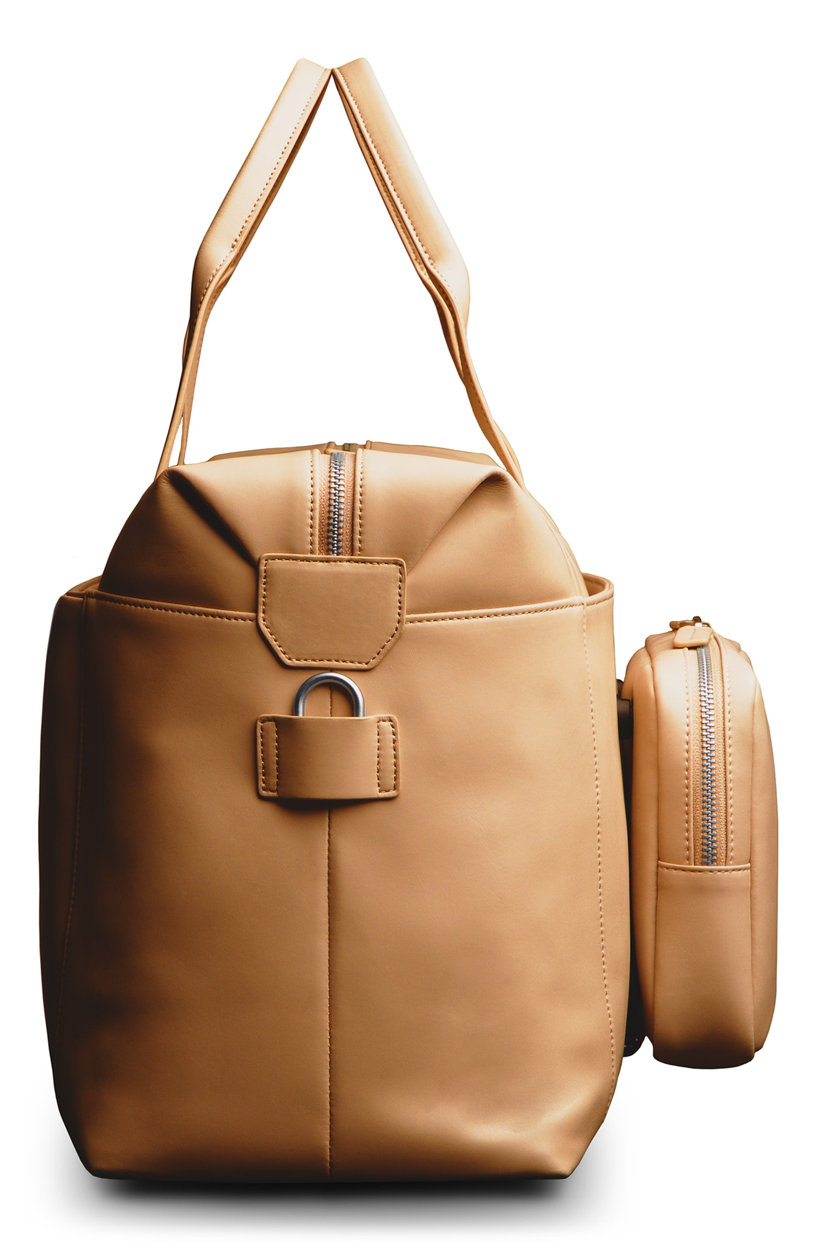 Monos Metro Faux Leather Duffle Bag with Detachable Pouch, Alternate, color, 