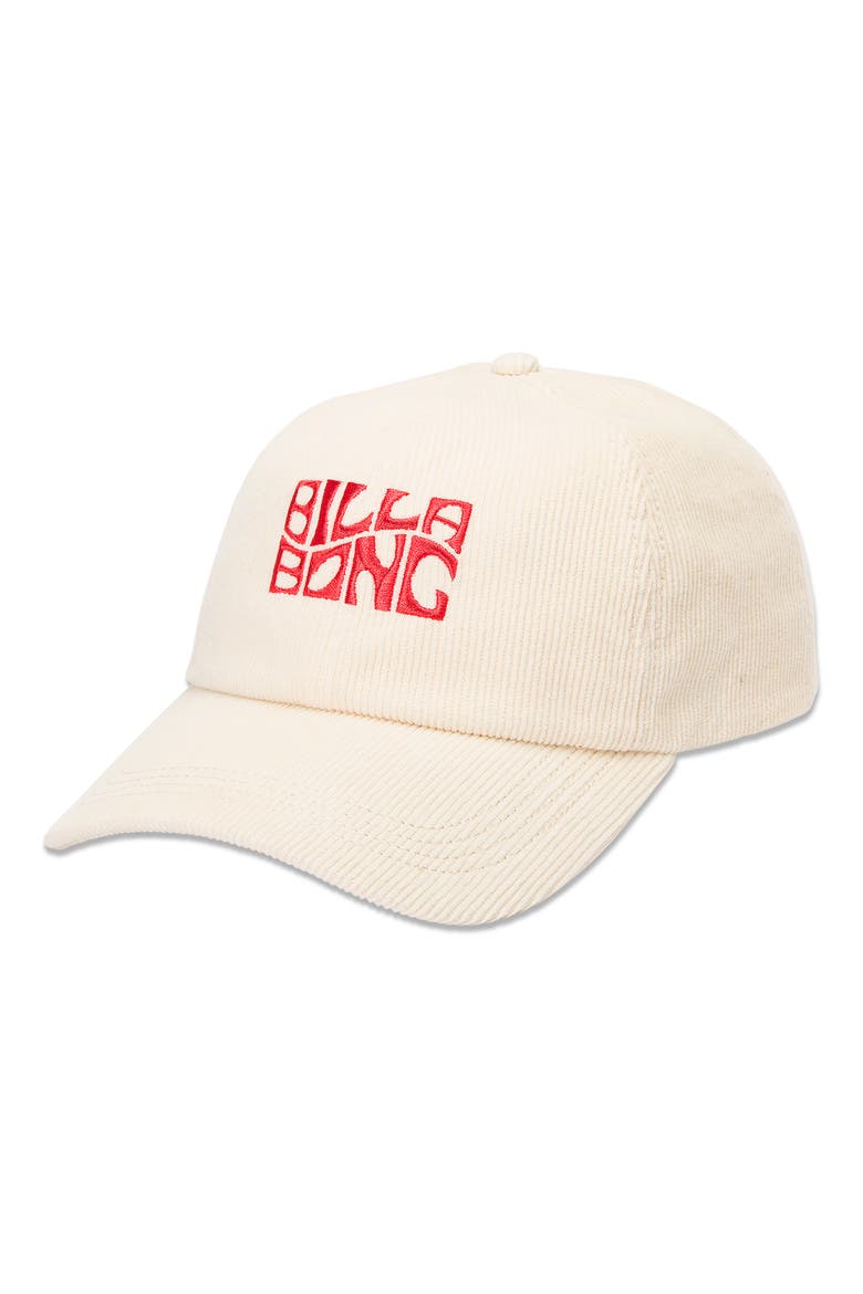 Embroidered Cotton Twill Baseball Cap, Main, color, WHITECAP