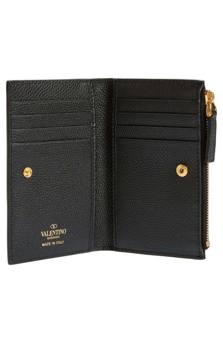 Valentino Garavani VLOGO Leather Card Case, Alternate, color, 