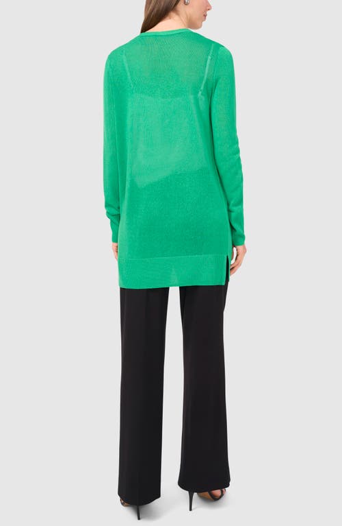 Halogen ® Side Slit Cardigan In Green