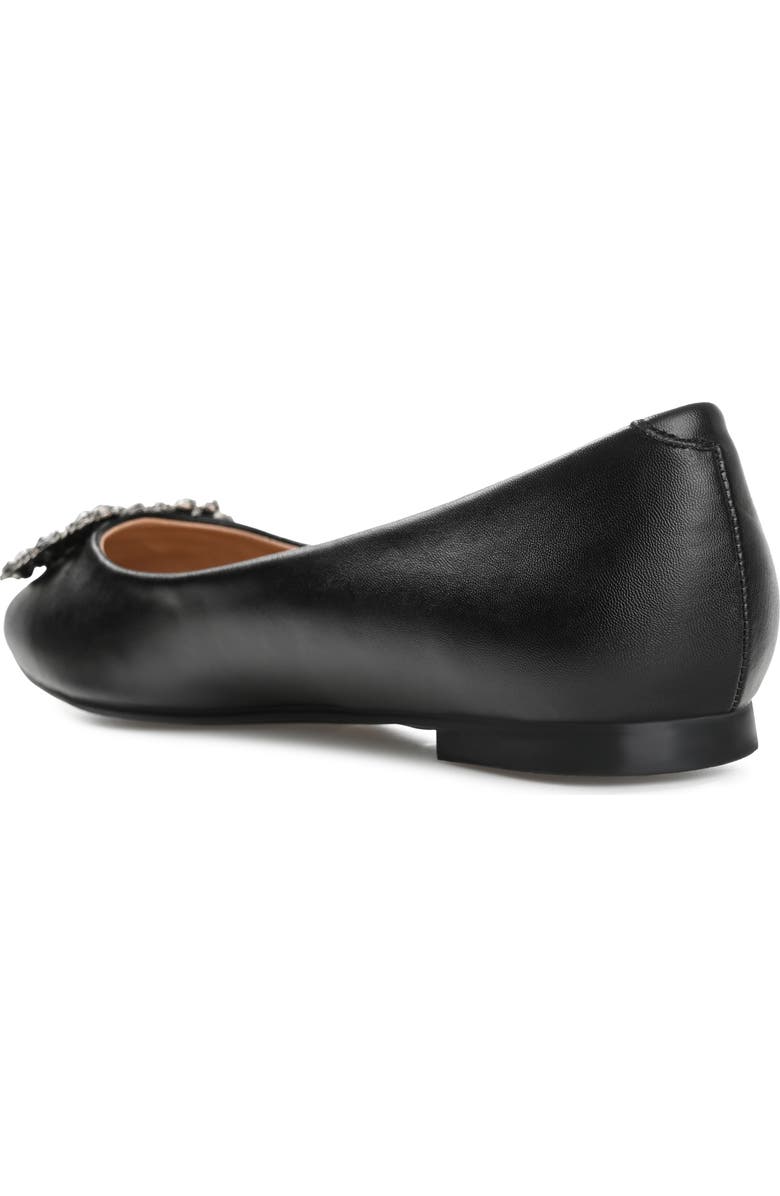 Journee Collection JOURNEE Renzo Embellished Flat, Alternate, color, Black