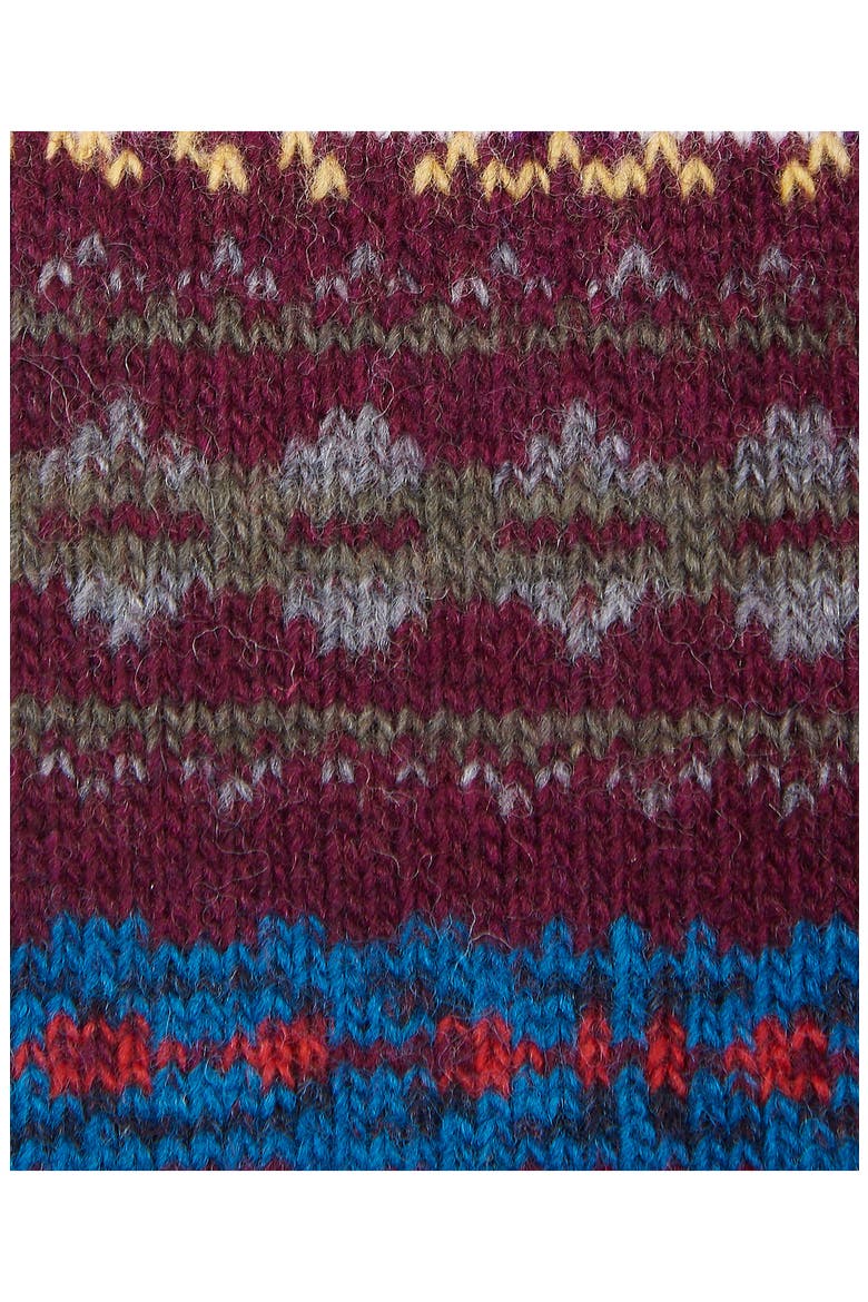 Boyd Lambswool Blend Socks, Alternate, color, BURGUNDY