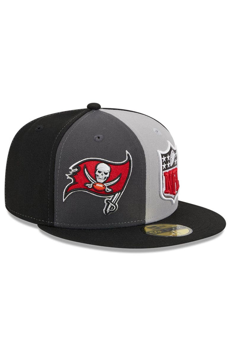 New Era Men's New Era  Gray/Black Tampa Bay Buccaneers 2023 Sideline 59FIFTY Fitted Hat, Main, color, 