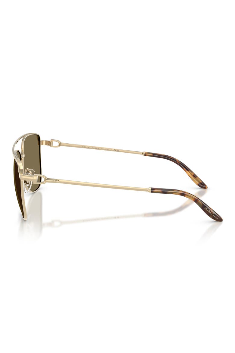 59mm Pilot Sunglasses, Alternate, color, SHINY PALEGOLD / LIGHT BROWN