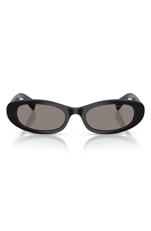 54mm Oval Sunglasses