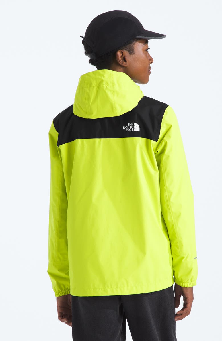 The North Face Kids' Antora Waterproof Rain Jacket, Alternate, color, Fizz Lime