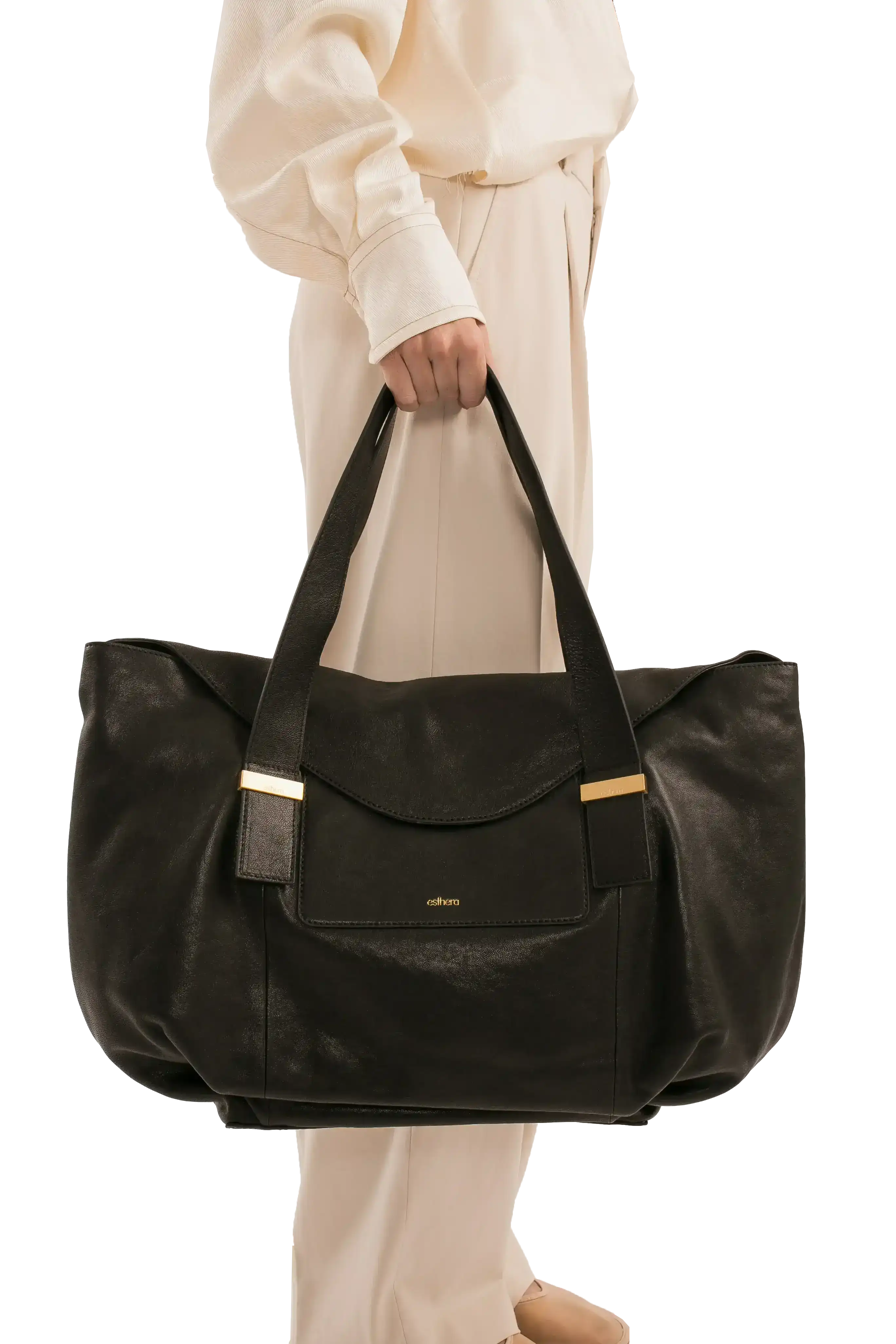7AM Leather Shoulder Bag, Alternate, color, Black