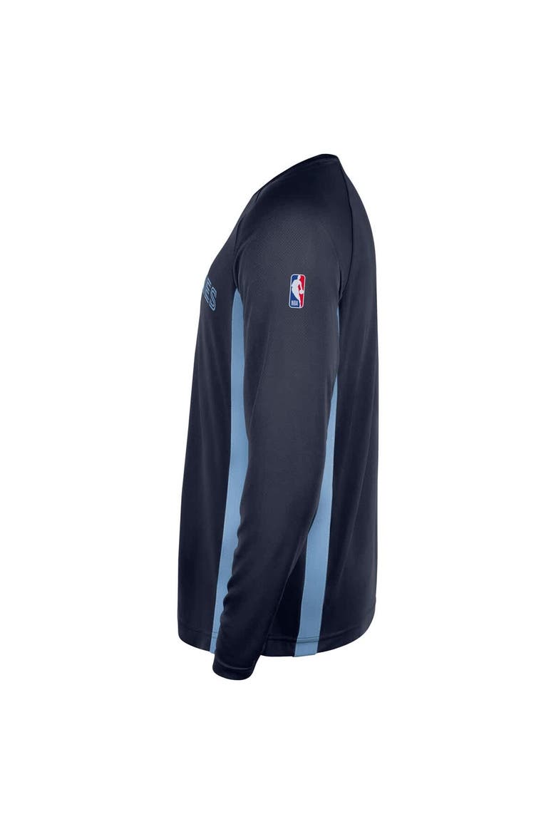 Men's Nike Navy Memphis Grizzlies 2025/26 Authentic Pre-Game Legend Dri-FIT Long Sleeve Shooting Shirt, Alternate, color, Navy