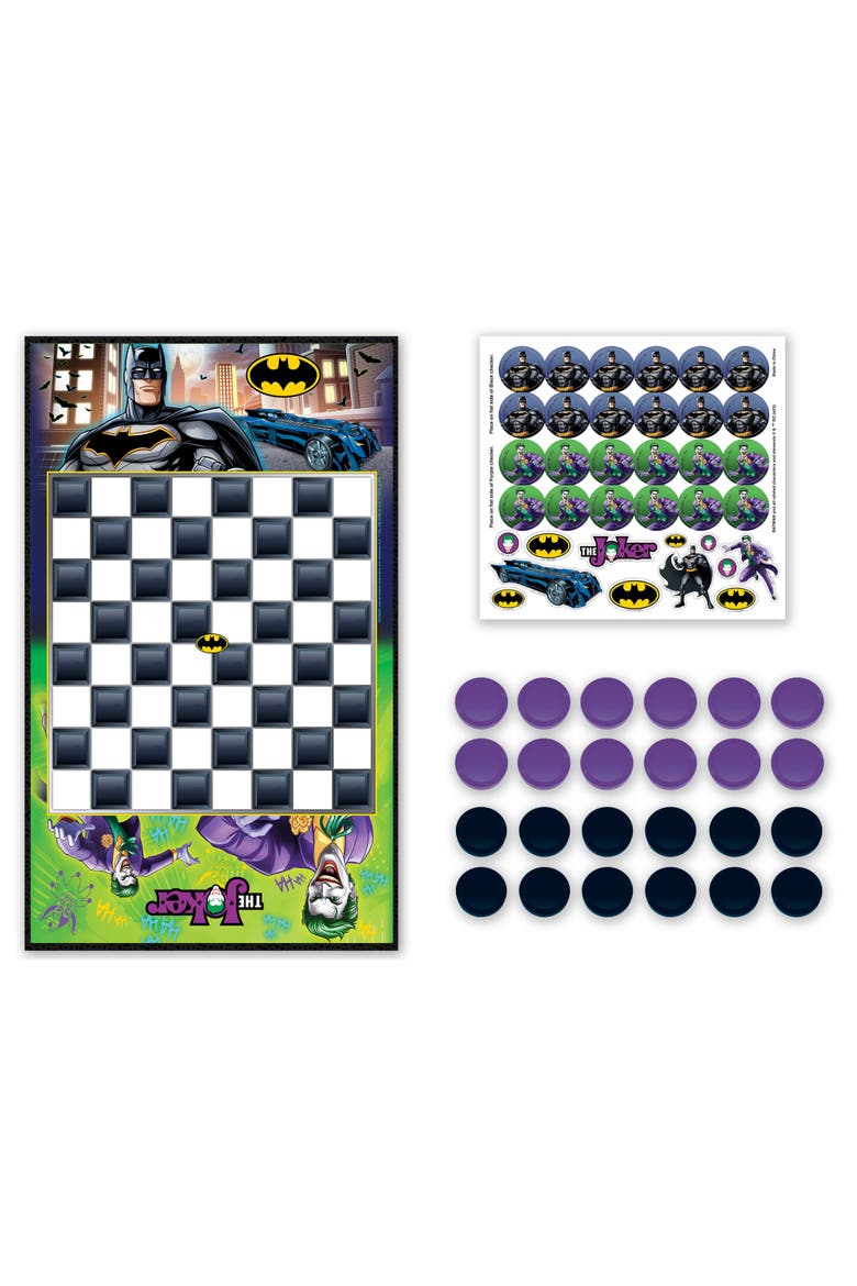 Batman vs The Joker Checkers Board Game, Alternate, color, Multicolor