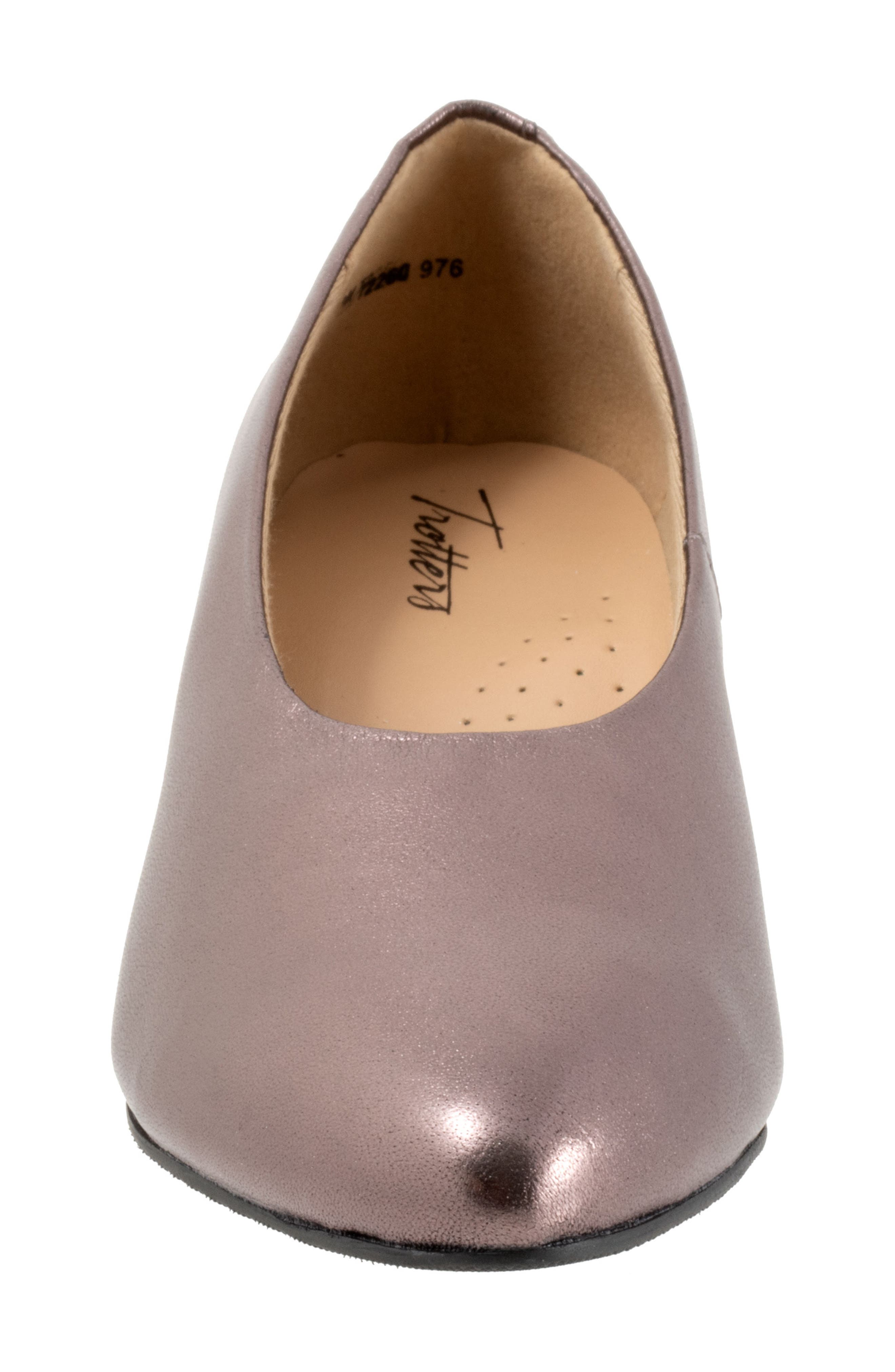 Trotters Kimber Pointed Toe Kitten Heel Pump, Alternate, color, Rose Pewter