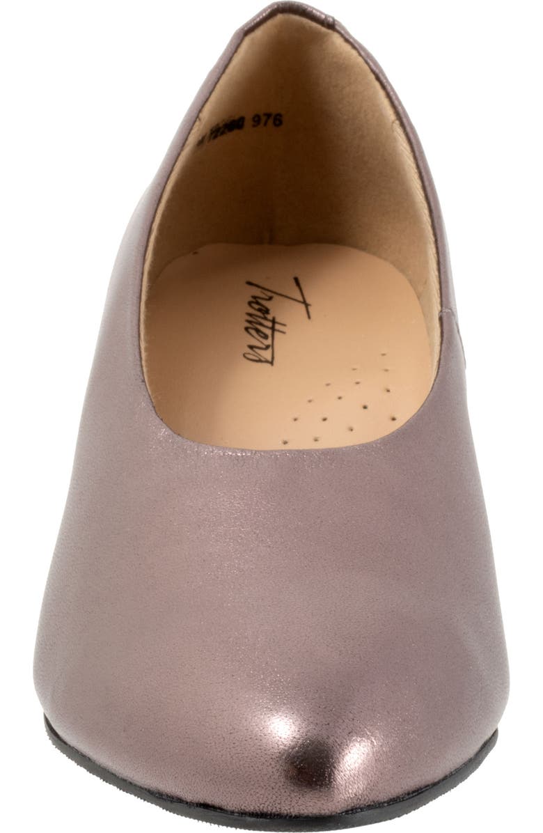 Trotters Kimber Pointed Toe Kitten Heel Pump, Alternate, color, Rose Pewter