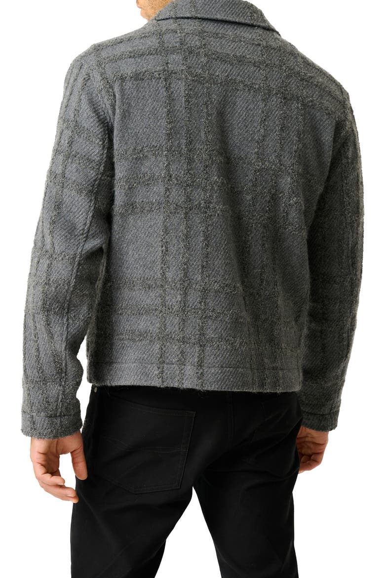Lake Charles Wool Blend Trucker Jacket, Alternate, color, STEEL