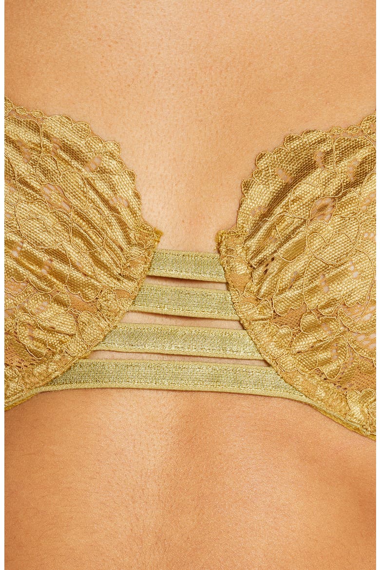 Lulu Strappy Bra, Alternate, color, CHARTREUSE