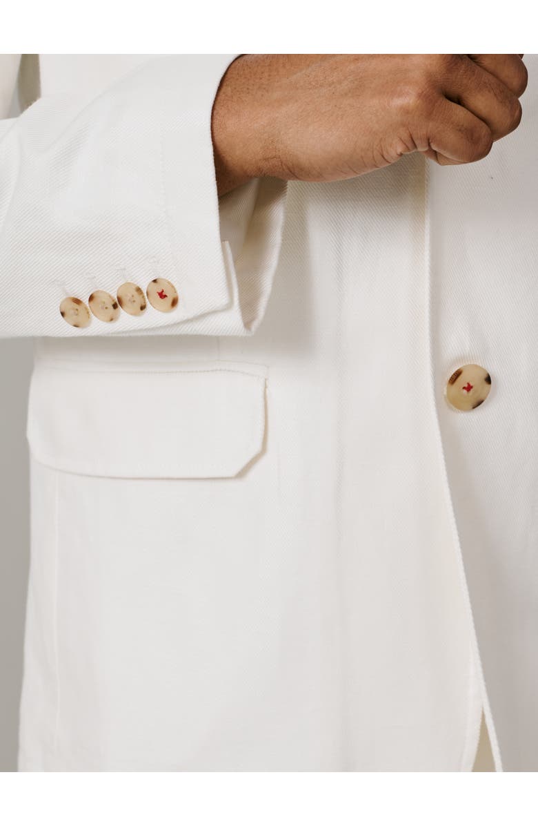 Aubin Axholme Tailored Linen Blend Blazer, Alternate, color, Vintage White