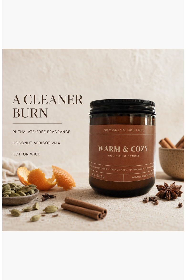 Warm and Cozy Candle, Alternate, color, Amber