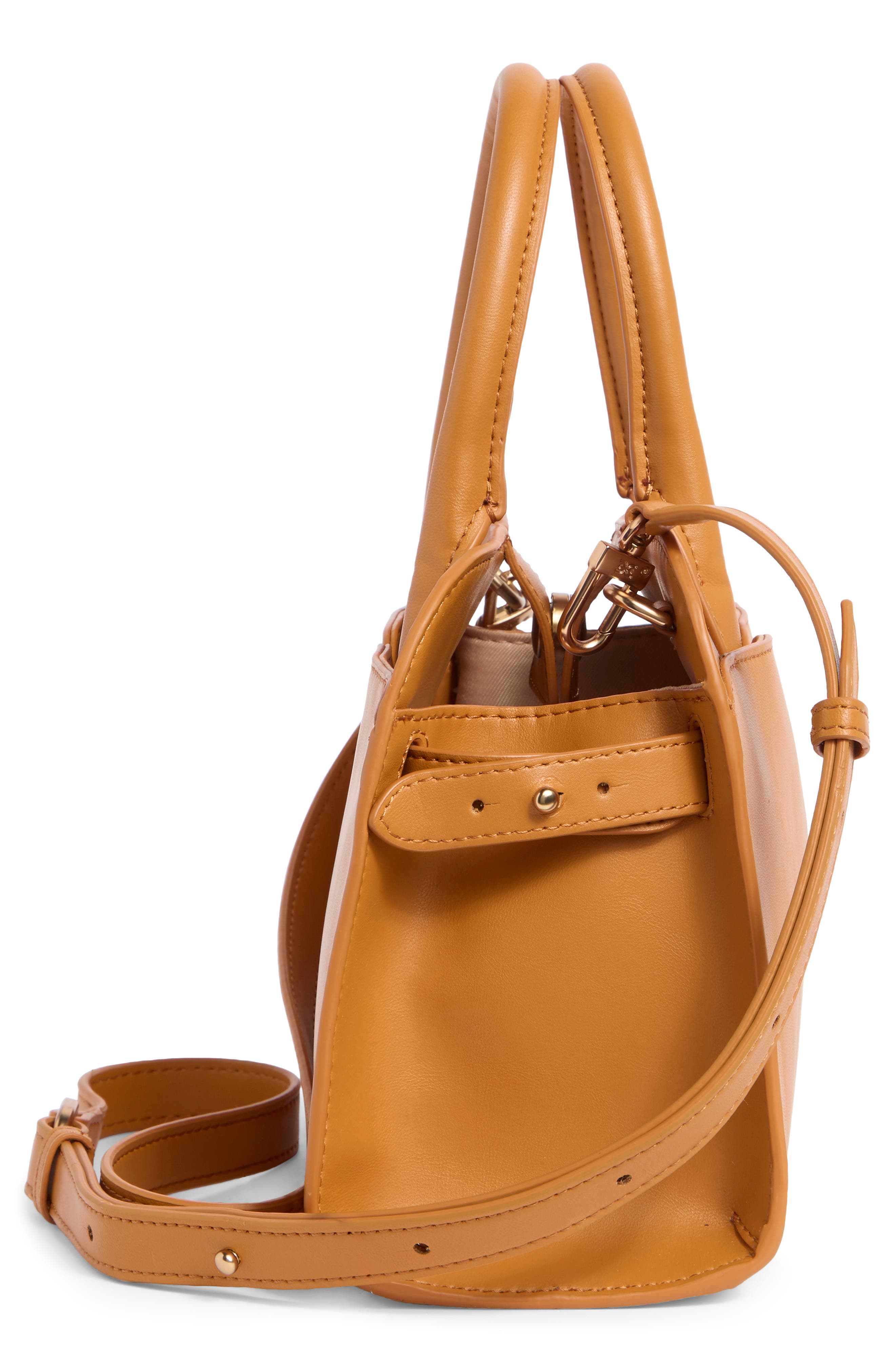 Sam Edelman Loraine Small Bowler Satchel Bag, Alternate, color, French Mustard