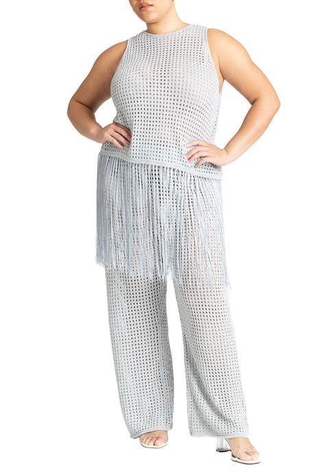 Metallic Crochet Pant