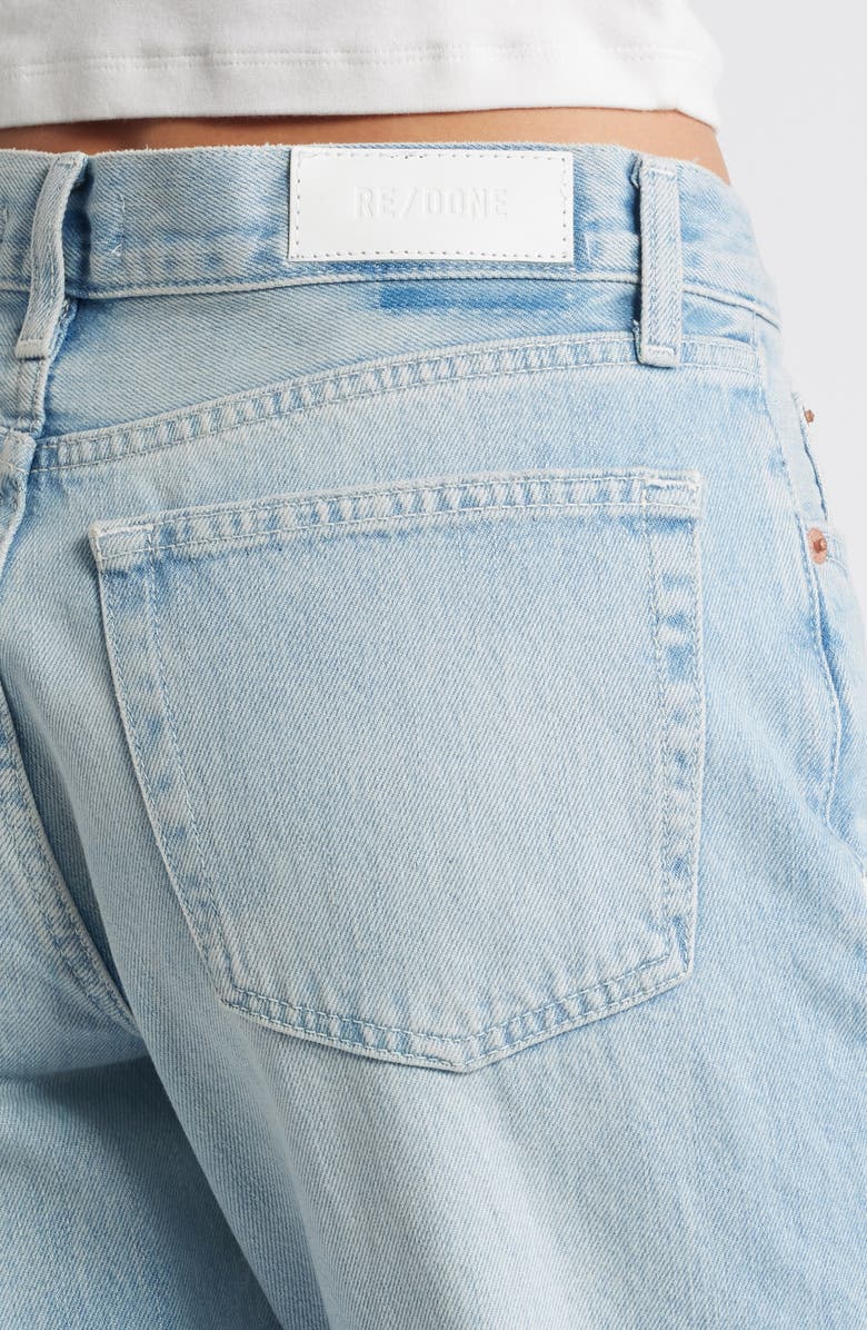Re/Done Easy High Waist Ankle Straight Leg Jeans, Alternate, color, Faded Artisan