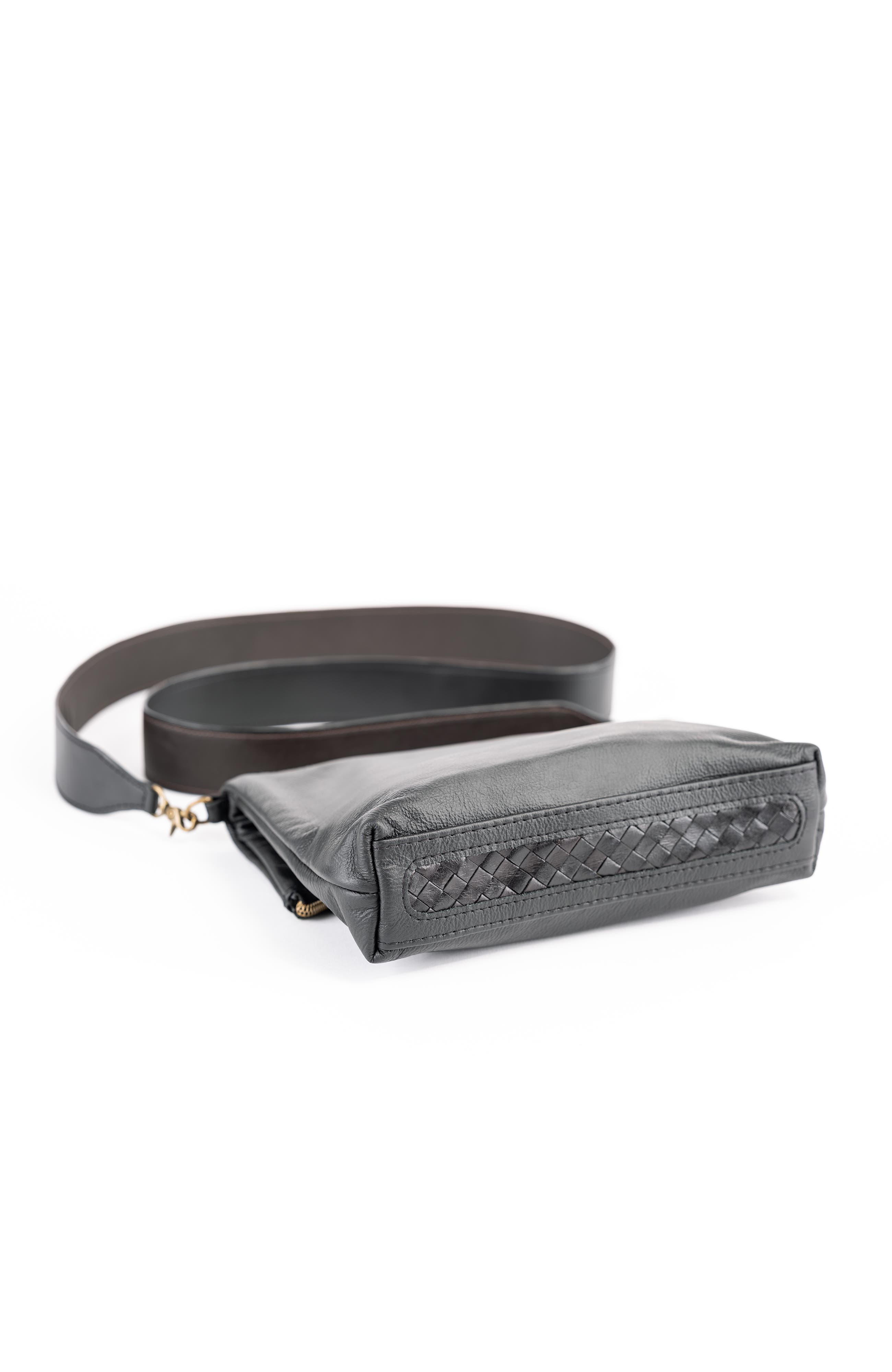 Deux Mains Fold Over Bag, Alternate, color, Black