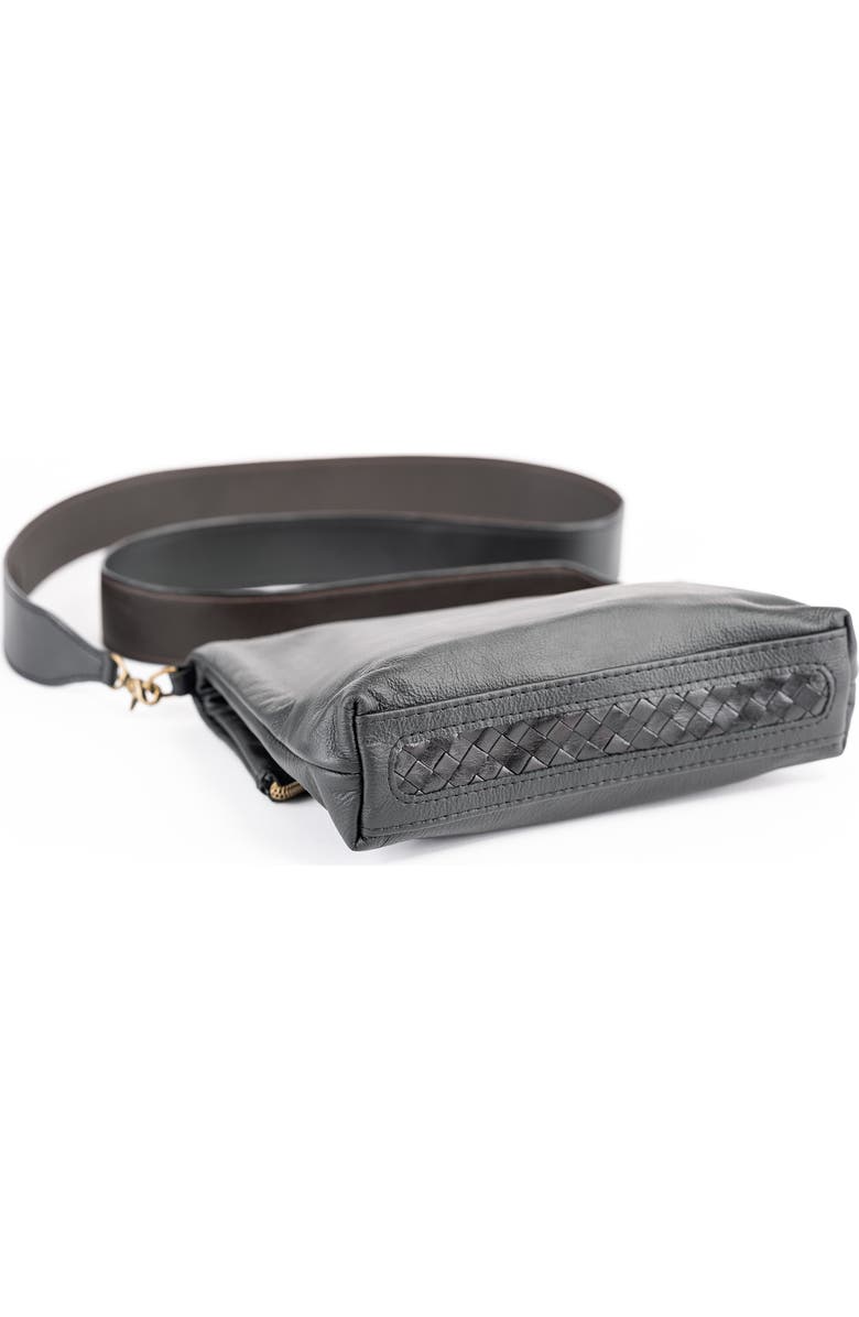 Deux Mains Fold Over Bag, Alternate, color, Black