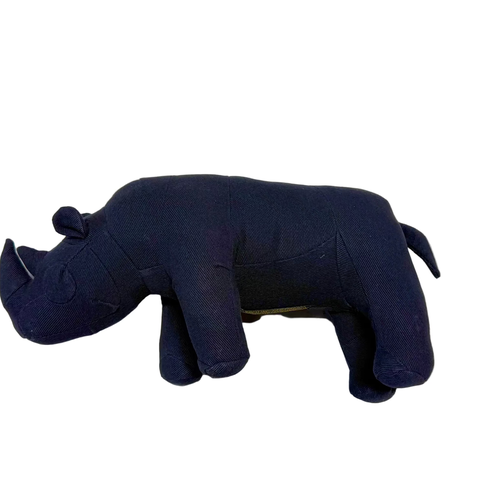 Vintage Fabric Stuffed Rhinoceros