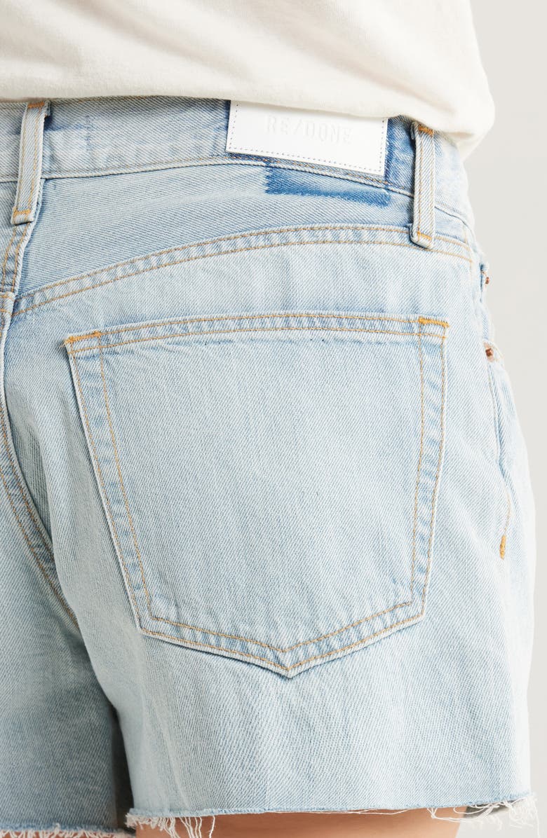 Re/Done The Easy Rider High Waist Cutoff Denim Shorts, Alternate, color, Cielito