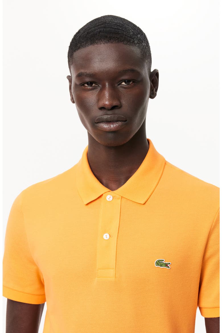 Slim Fit Piqué Polo, Alternate, color, ZINNIA