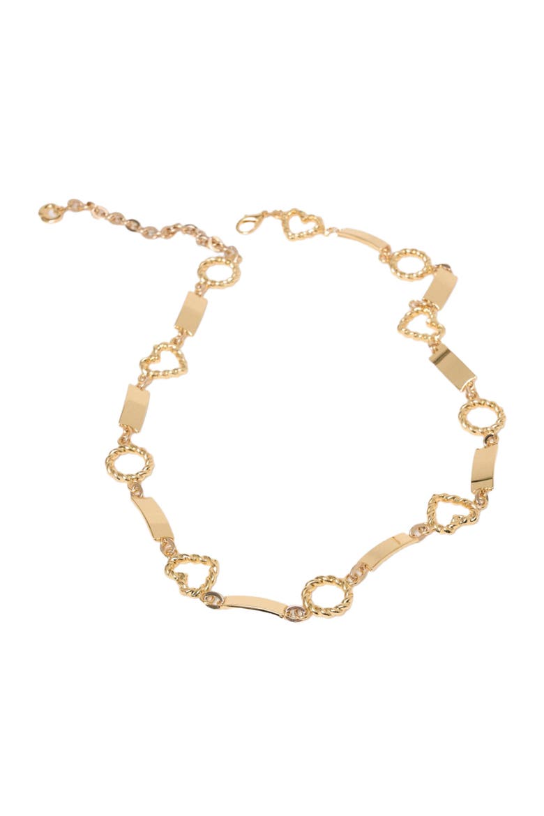 Twisted gold chain belt, Alternate, color, Gold