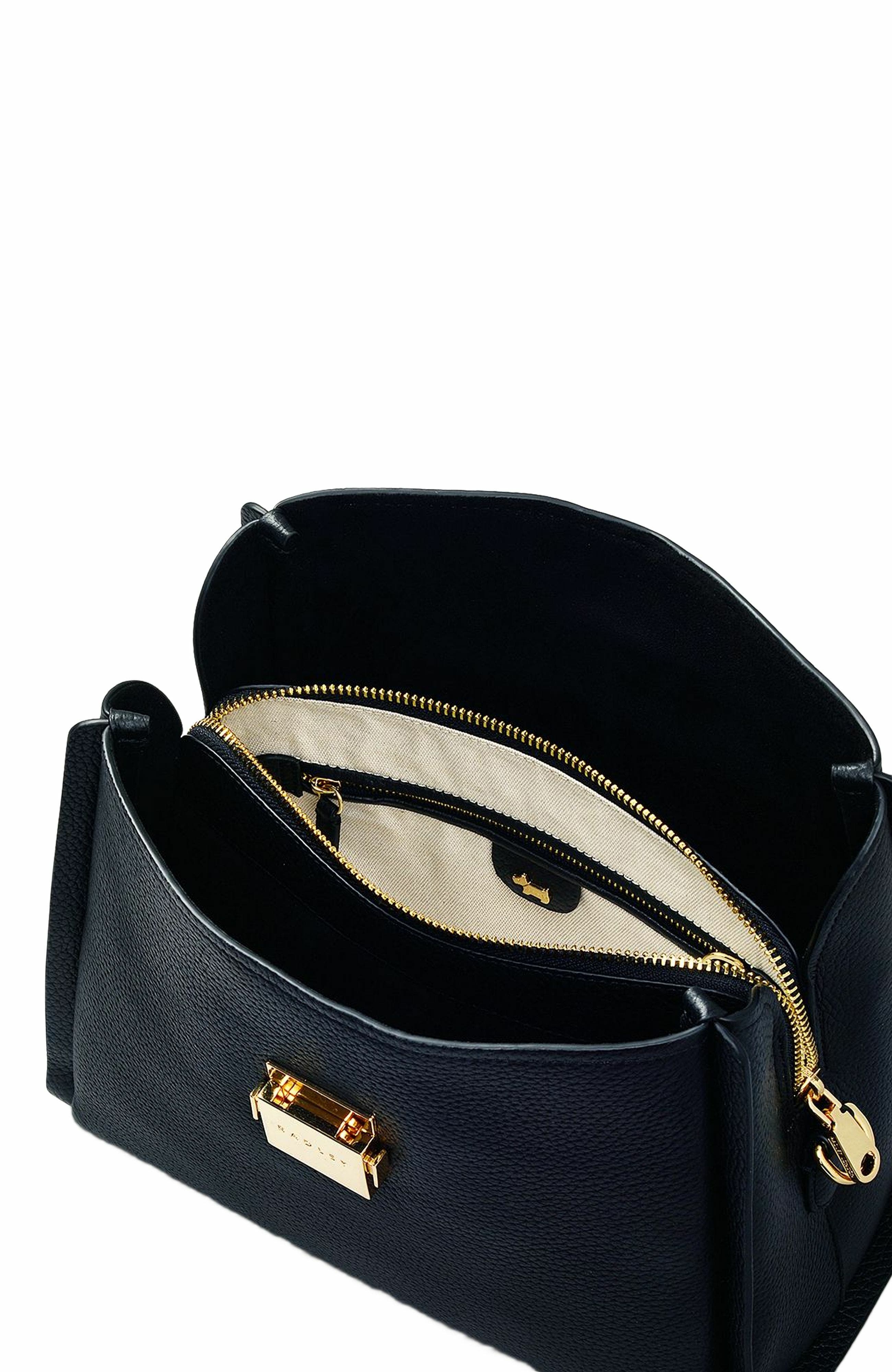 Radley Sloane Street Medium Ziptop Crossbody Bag, Alternate, color, Black